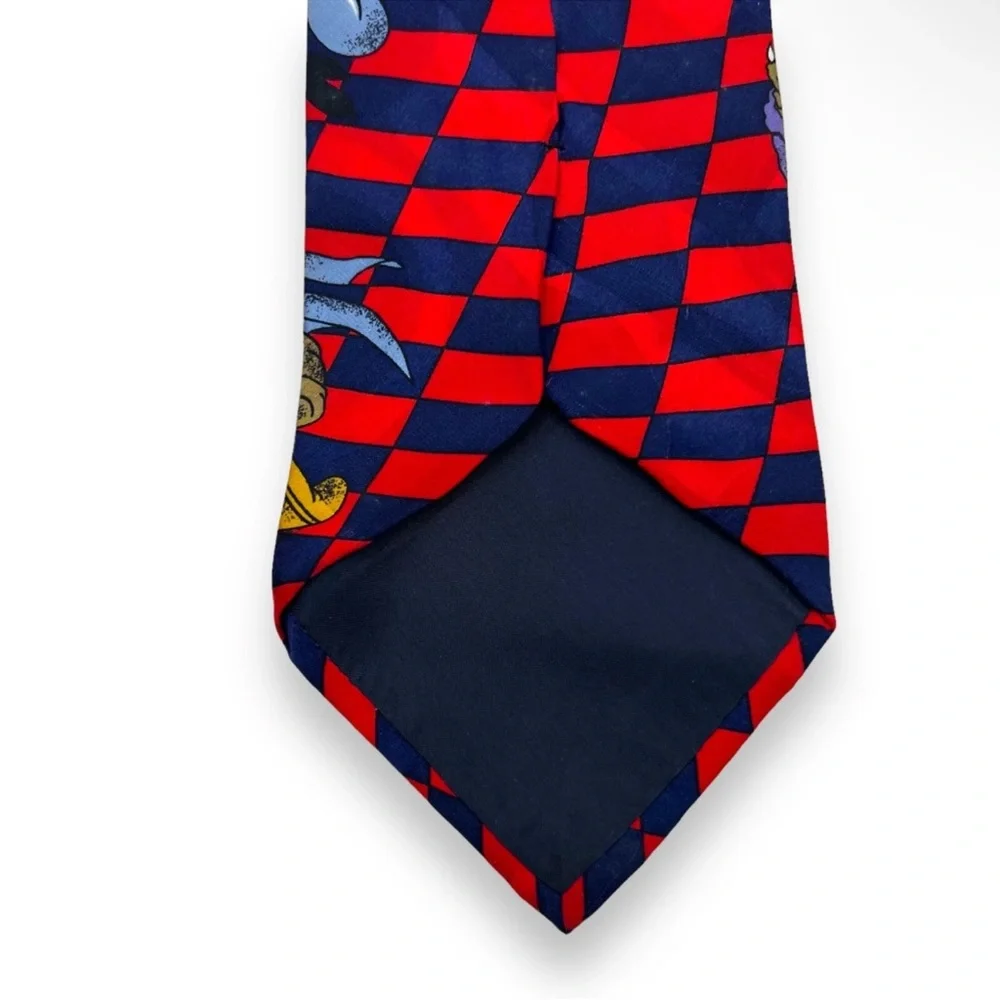 NWT VTG HAPPY BIRTHDAY GOOFY‎ Disney Mickey & Co Atlas Design All Silk Mens Tie